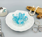 Seashell Quartz Ring Holder of Blue Quartz