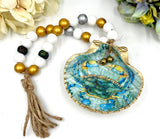 Seashell Blessing Beads, Crab and Sea Turtle