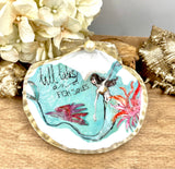 Mermaid Seashell Trinket Dish | Coastal Decor