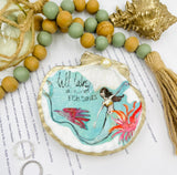 Mermaid Seashell Trinket Dish | Coastal Decor