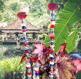 Patriotic Garden Stake in Red White and Blue