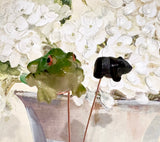 Obsidian Black Bear Copper Plant Stake