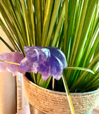 Amethyst Scotty Dog Copper Plant Stake