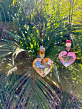 Glass Heart Suncatchers
