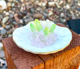 Wicked Jewelry Holder with Pink and Green Quartz