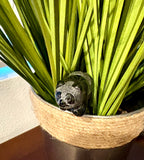 Obsidian Black Bear Copper Plant Stake