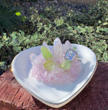 Wicked Jewelry Holder with Pink and Green Quartz