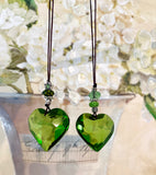 Glass Heart Suncatchers