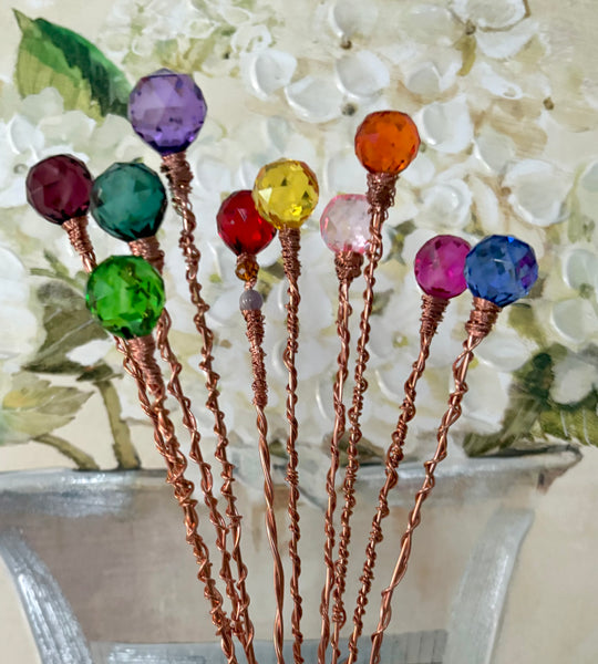 Twisted Copper Wire Plant Stake