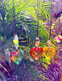 Glass Heart Suncatchers
