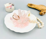 Pink Quartz Seashell Jewelry Holder