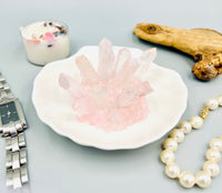Pink Quartz Seashell Jewelry Holder