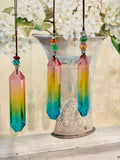 Rainbow Glass Hexagon Suncatcher