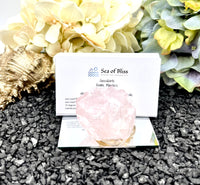 Rose Quartz Crystal Business Card Holder