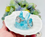 Aquamarine Jewelry Holder of Blue Quartz