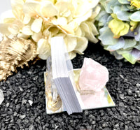 Rose Quartz Crystal Business Card Holder