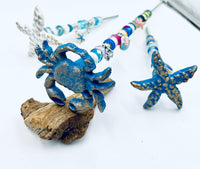 Starfish Garden Stake, Crab, Seahorse